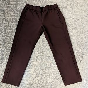 Theory Cropped Pull On Pants in Crepe